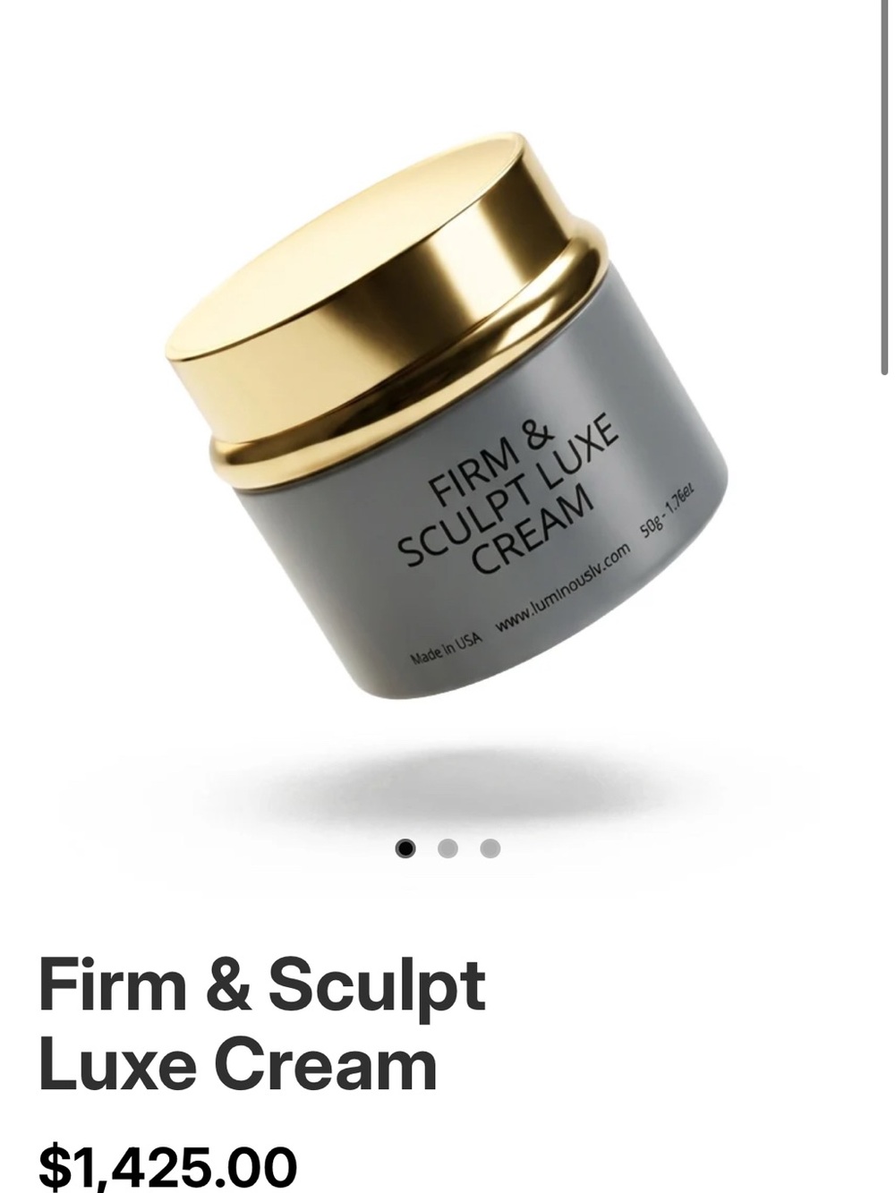 Firm & Sculpt Luxe Cream 1.76 oz NWT